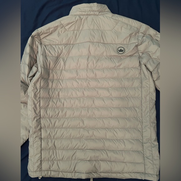 Peter Millar Grey Puffer Lightweight Jacket - Size M - Picture 2 of 5